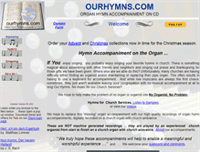 Tablet Screenshot of ourhymns.com